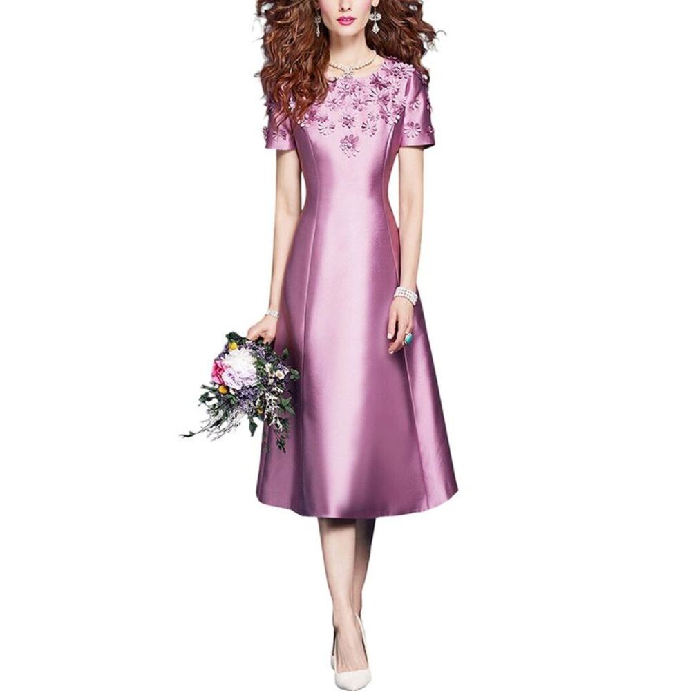 Vera Dolini Womens  Midi Dress